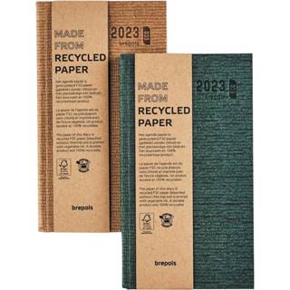 Agenda stuks true gebonden Eco Deco bruin Brepols Ecorama, Kazar, assorti, 2023, boekgebonden 5412303013147