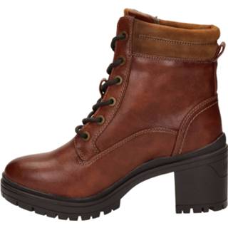 👉 Veterboots kunstleder vrouwen cognac Mustang 8720251582316