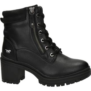 👉 Veterboots kunstleder vrouwen zwart Mustang 8720251582231 872025158222