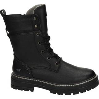 👉 Veterboots vrouwen zwart kunstleder Mustang 8720251298408 872025129840