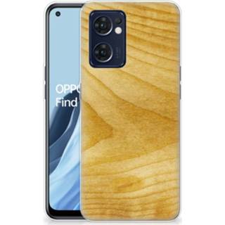 👉 Bumper hoesje hout OPPO Reno 7 5G | Find X5 Lite Licht 8720632972620