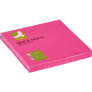 👉 Roze stuks gekleurde notes Q-CONNECT Quick Notes, ft 76 x mm, 80 vel, neonroze 5706003105166
