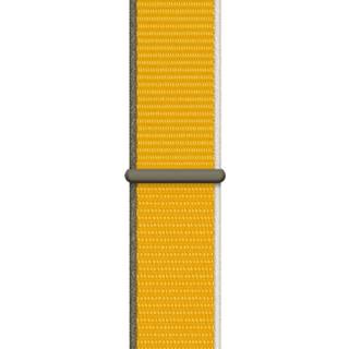 👉 Loopband textiel geel unisex Sport Loop Band voor de Apple Watch Series 1-7 / SE - 38/40/41 mm Sunflower 194252407677