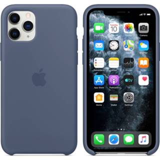 👉 Blauw unisex unicolor Alaskan Blue siliconen TPU silicone Apple Backcover voor de iPhone 11 Pro-
