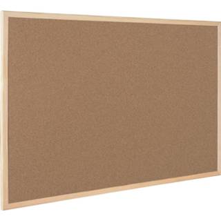 👉 Kurkbord true houten stuks kurk Q-Connect met frame 40 x 30 cm 5705831035652