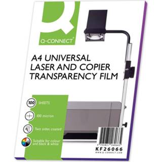 👉 Overhead transparant stuks transparanten Q-CONNECT voor laserprinter, ft A4, pak van 100 vel 5705831260665