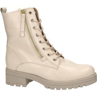 👉 Veterboots leer vrouwen ecru Gabor 8720251569614 872025156969