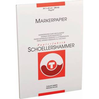 👉 Schoellershammer markerpapier, A4, 75 g/m², blok van 75 vel