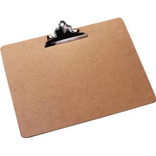 👉 Klemplaat bruin karton stuks klemplaten Q-CONNECT klemplaat, hardboard karton, ft A3, liggend, 5705831013056