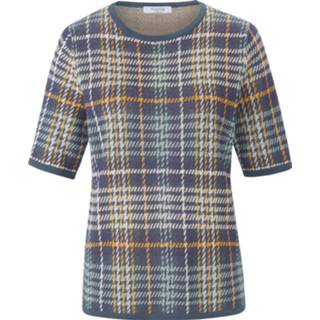 👉 Trui blauw ronde hals en korte mouwen mayfair by Peter Hahn