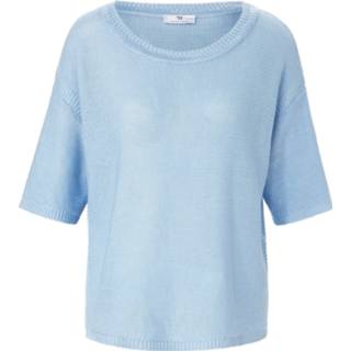 👉 Trui blauw linnen 100% ronde hals Peter Hahn