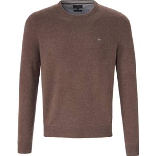 👉 Trui bruin ronde hals Fynch Hatton
