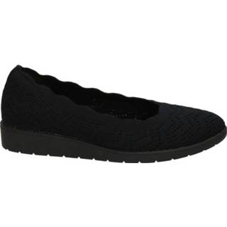 👉 Instappers vrouwen zwart textiel Skechers Cleo Flex Wedge instapschoenen 8720251542266 872025154224