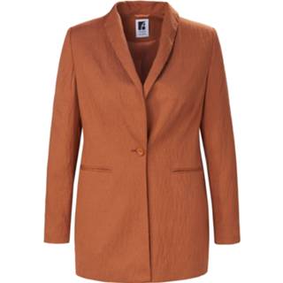 👉 Blazer oranje sjaalkraag Anna Aura