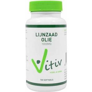 👉 Lijnzaadolie Vitiv 1000mg 100sft 8719128696553