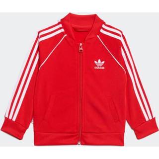 👉 Baby rood baby's Adidas Superstar Track Suit - Tracksuits 4065417193628