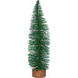 👉 Kerstboom groen kunststof Decoratie op stam 35 cm