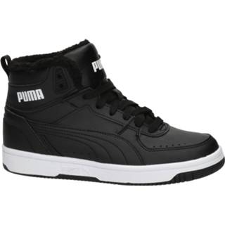 👉 Hoge sneakers kunstleder jongens zwart Puma Rebound Joy Fur 8720251544710