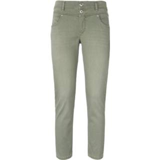 👉 Skinny jeans groen Enkellange model Ornella Button ANGELS
