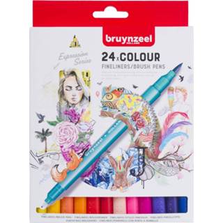 👉 Fineliner active stuks Bruynzeel Creatives - fineliners/brushpens 24 8712079454364