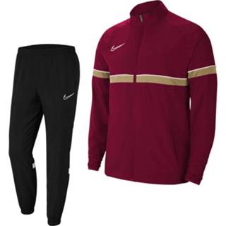 👉 Trainingspak rood zwart goud trainingspakken Nike Academy 21 Woven