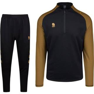 👉 Trainingspak zwart goud trainingspakken Robey Performance Half-Zip