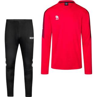 Trainingspak zwart rood trainingspakken kinderen Robey Performance Sweat Kids