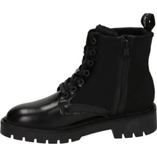 👉 Veterboots vrouwen zwart leer Calvin Klein Military Boot 8720251536715