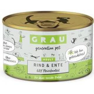 👉 Kattenvoer Grau Graanvrij Rund & Eend - 6 x 200 g 4027671078370