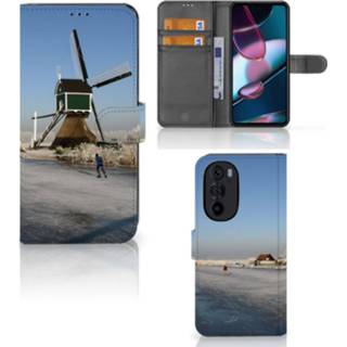 👉 Flipcover Motorola Edge 30 Pro Flip Cover Schaatsers 8720632899408