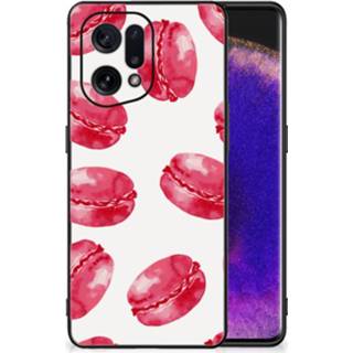 👉 Coverhoes roze OPPO Find X5 Back Cover Hoesje Pink Macarons 8720632673619