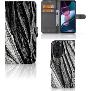 👉 Boomschors grijs Book Style Case Motorola Edge 30 Pro 8720632735331