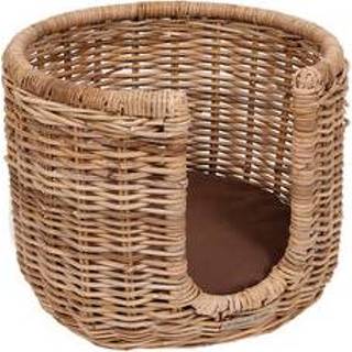 👉 51 Degrees North - Rattan Alor Cat Basket Ratten + Cushion- 60 x cm 5420065817620