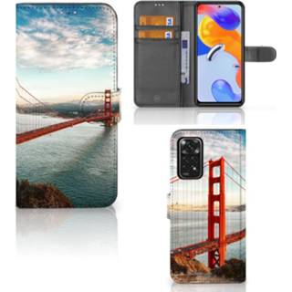 👉 Flipcover Xiaomi Redmi Note 11 Pro 5G/4G Flip Cover Golden Gate Bridge 8720632481153