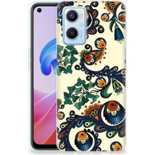 👉 Siliconen hoesje OPPO A96 | A76 Barok Flower 8720632330680