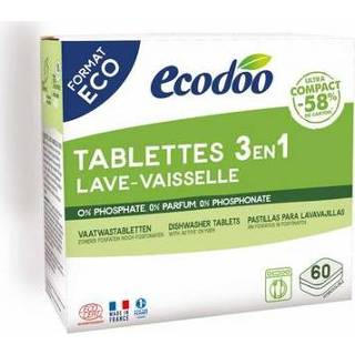 👉 XL Ecodoo Vaatwas tabletten 3-in-1 geconcentreerd bio 60st 3380380097126