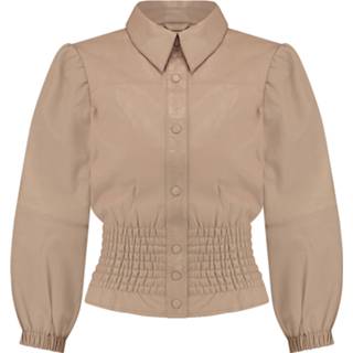 👉 Damesblouse vrouwen taupe Ibana Dames Blouses 8719656293163