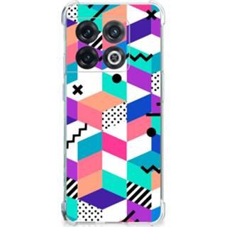 👉 Houten blok OnePlus 10 Pro Shockproof Case Blokken Kleurrijk 8720632668349