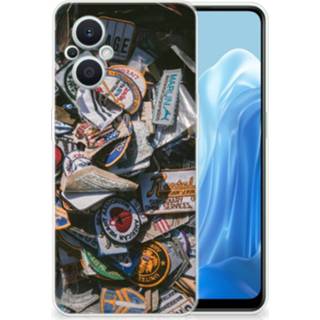 Siliconen hoesje OPPO Reno8 Lite met foto Badges 8720632764805