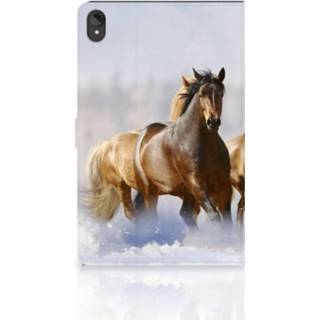 👉 Flipcase Lenovo Tab P11 | Plus Flip Case Paarden 8720632789235