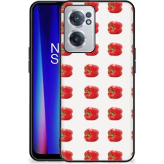 Coverhoes rood OnePlus Nord CE2 Back Cover Hoesje Paprika Red 8720632805805