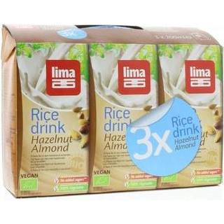 👉 Lima Rice drink hazelnoot-amandel 200ml bio 3st 5411788043632