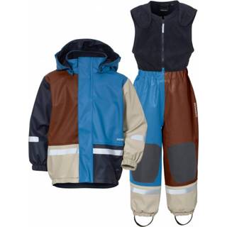 👉 Didriksons - Kid's Boardman Multi Colour Set 3 - Regenjas maat 140, blauw