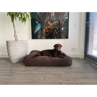 👉 Hondenbed bruin Dog's Companion® Soft brown chenille velvet