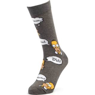 Sock unisex grijs Men's Simpsons Homer Repeat Socks - Charcoal UK 8-11 5059479695625