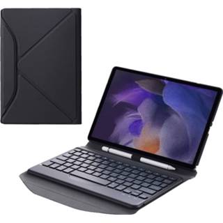 👉 Bluetooth keyboard zwart active Case voor Samsung Galaxy Tab A8 - QWERTY Draadloos Toetsenbord hoes