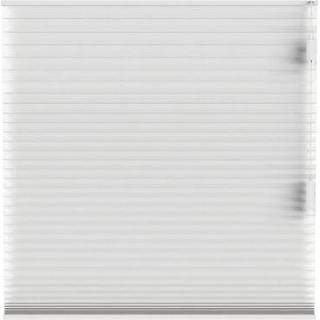 👉 Wit polyester Plisségordijn dubbel 25mm verduisterend - (10327) Leen Bakker 8714901797243