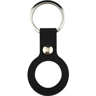 👉 Keychain zwart siliconen active Apple Airtag-sleutelhanger - AirTag Hoesje Case Met 8719793107576