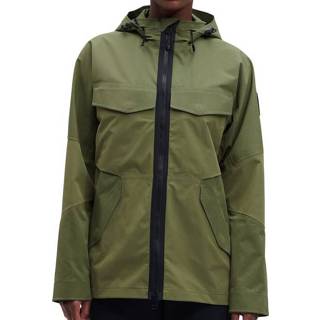 👉 Regenjas vrouwen olijfgroen XL On - Women's Explorer Jacket maat XL, 7630419126355