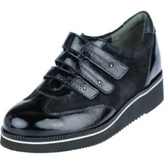 👉 Klittebandschoenen zwart lak damesschoenen vrouwen verwisselbaar Durea Klittenbandschoen 8720192669169